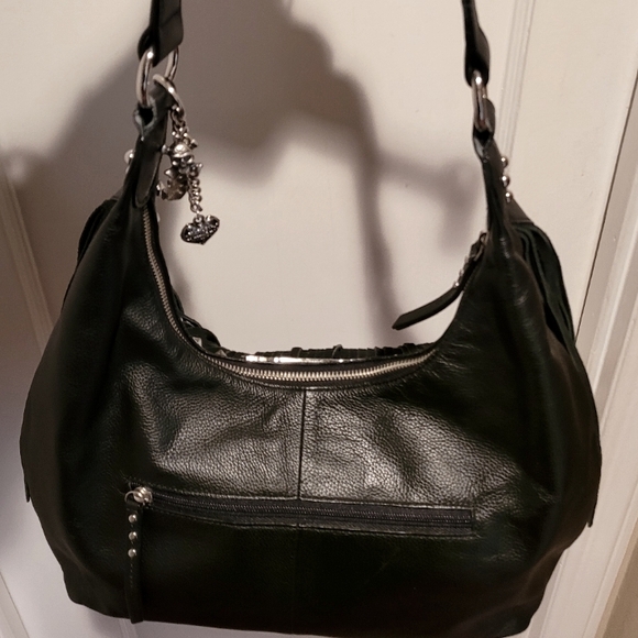 NWOT Harley Davison Genuine Cowhide Studded Fringe Wild West Hobo Purse β οΈ π€ β οΈ - Picture 10 of 10